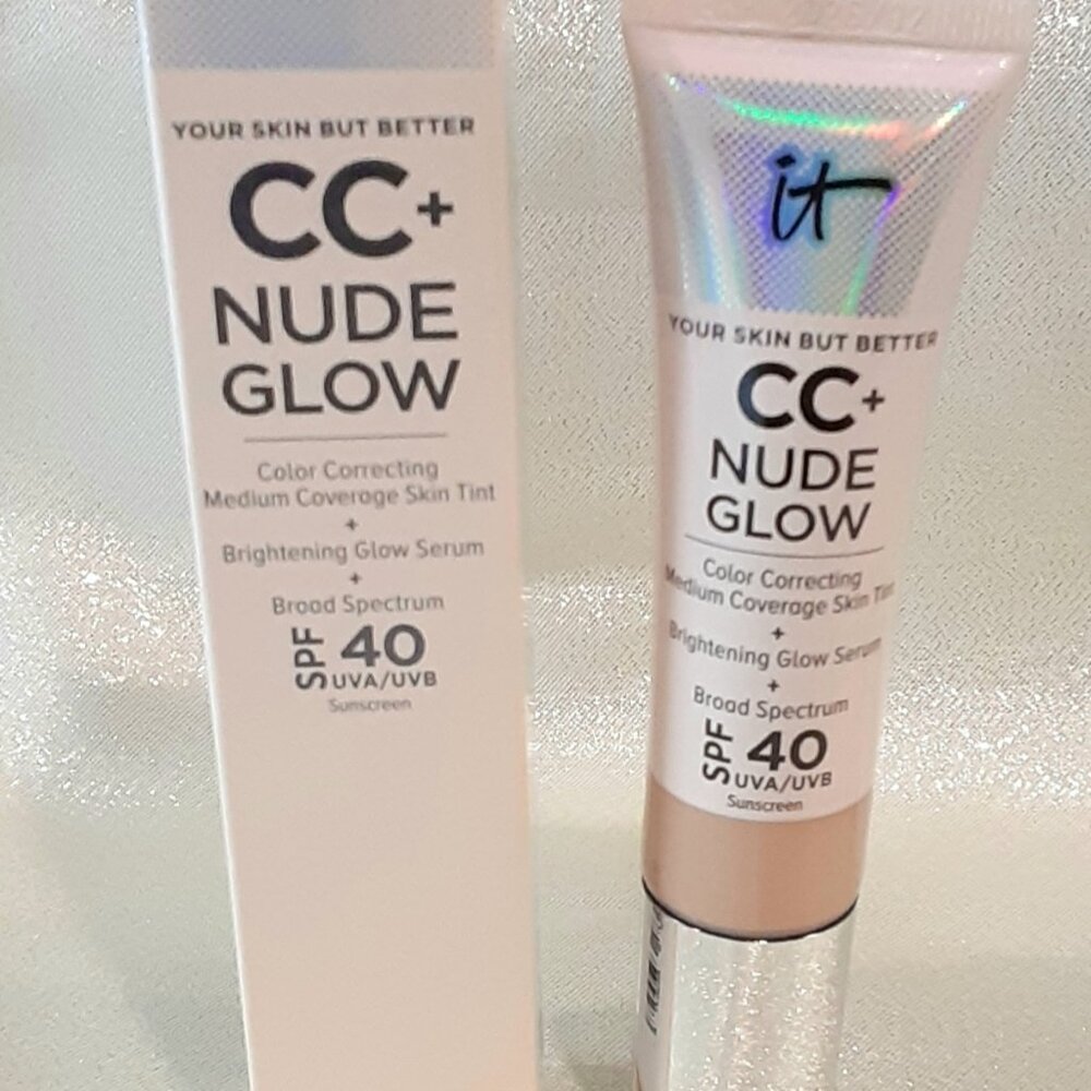 IT Cosmetics CC Nude Glow Lightweight Foundation + Glow Serum with SPF 40